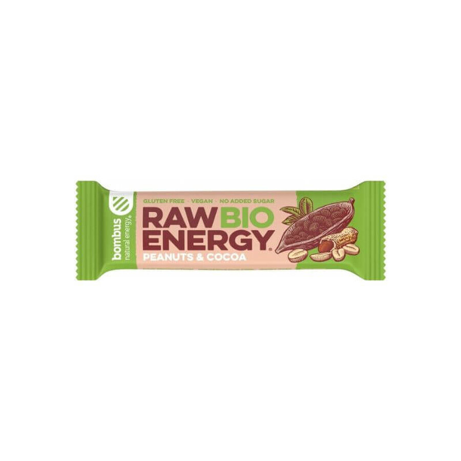 Raw Energy Pinda &amp; Cacao Energiereep x 50g, Bombus