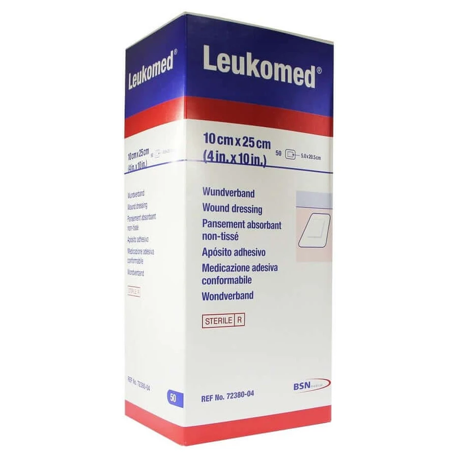 Leukomed Steriele verbanden 10 x 25 cm, 50 stuks