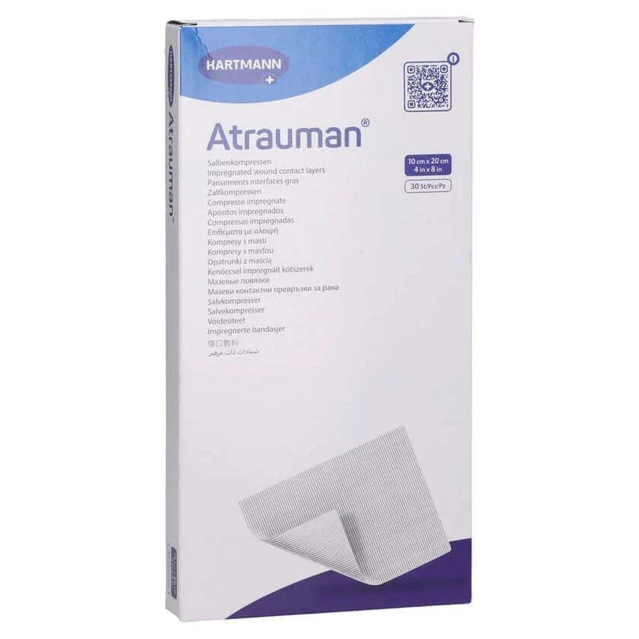 Tamponi di garza sterili Atrauman 10x20 cm, confezione da 30 pezzi