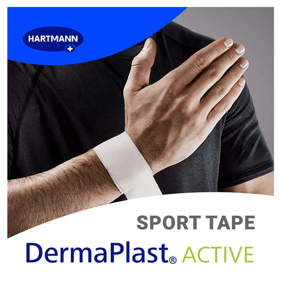 Taśma DermaPlast Active Sport, biała, 3,75 cm x 7 m, 1 rolka: ceny i cechy