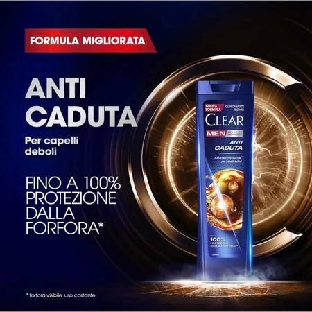 Clear Men – szampon przeciw wypadaniu włosów i łupieżowi, 225 ml: ceny i cechy