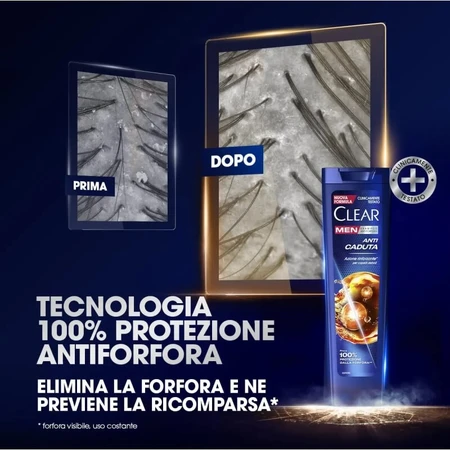 Clear Men – szampon przeciw wypadaniu włosów i łupieżowi, 225 ml: ceny i cechy