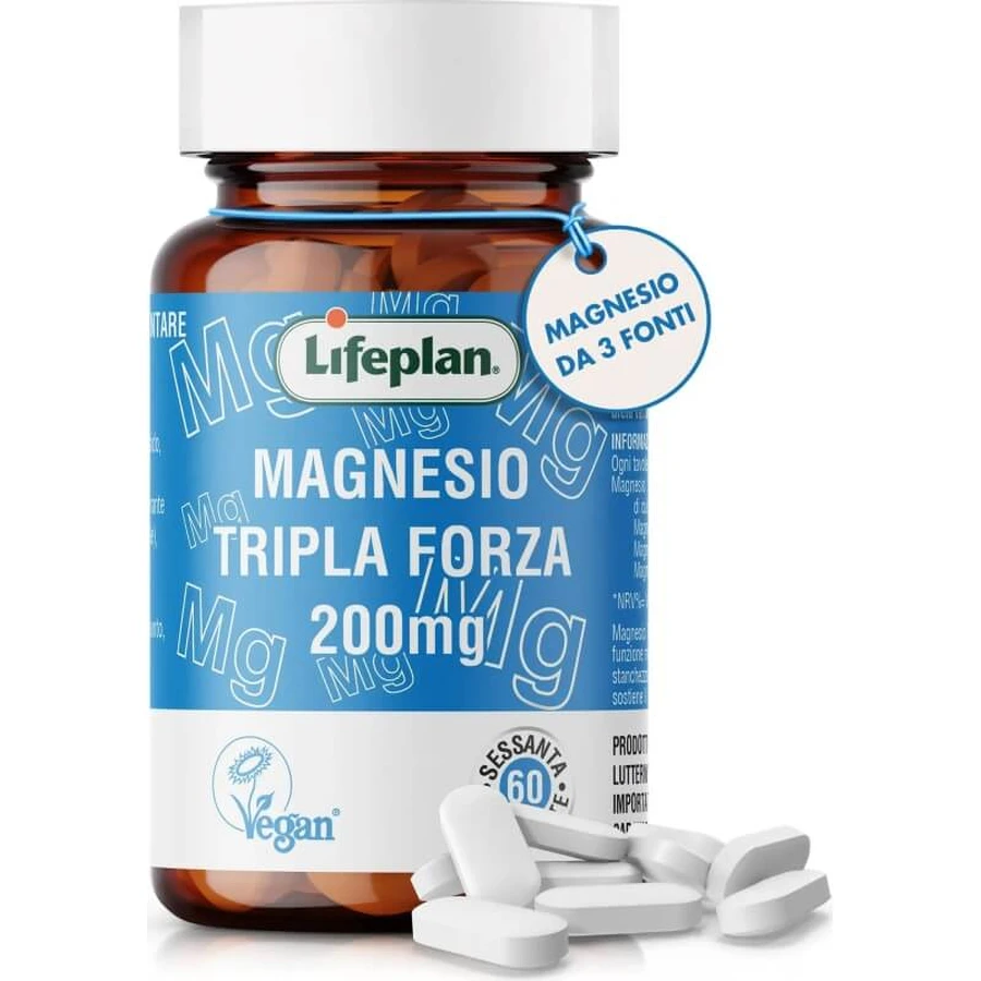 Magnesio tripla forza 60 tavolette - integratore di minerali