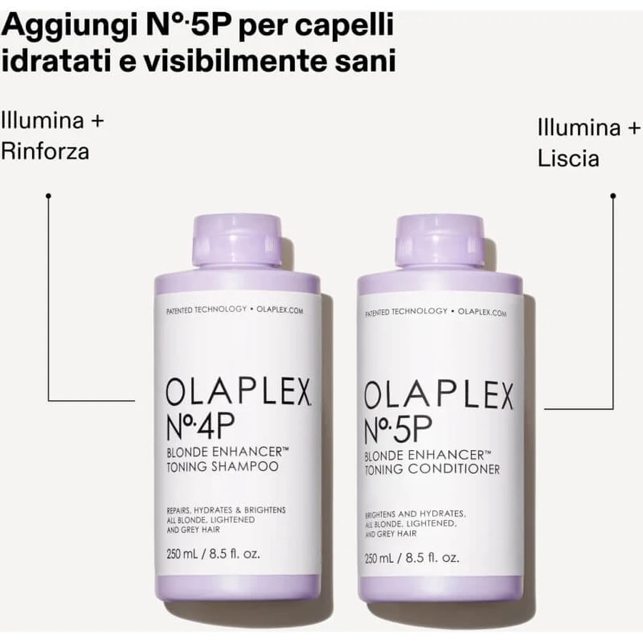 Olaplex n.º 4p Blonde Enhancer Toning - Champú protector del color, 250 ml