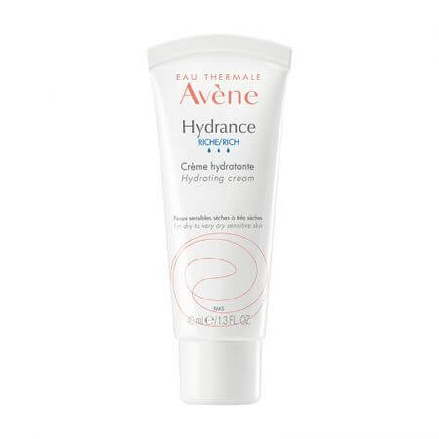 Crema hidratanta pentru ten uscat si foarte uscat Hydrance Riche, 40 ml, Avene