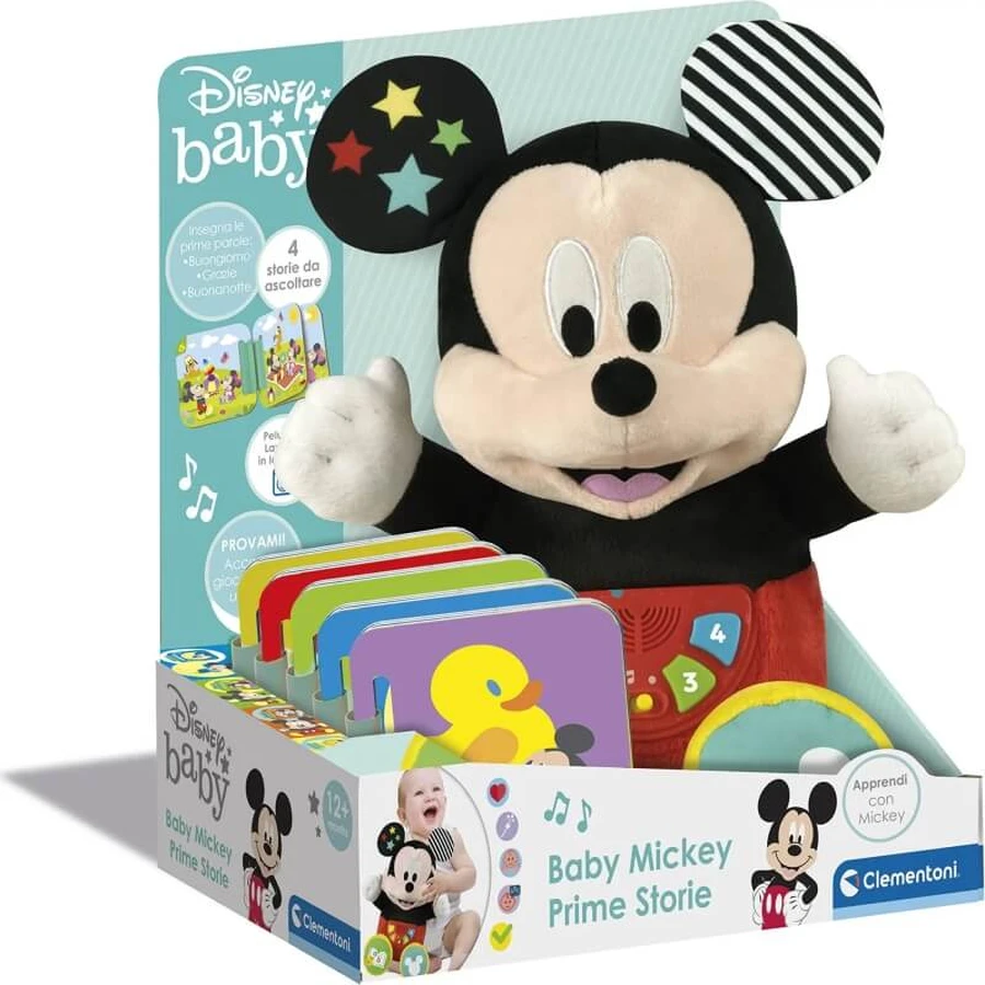 Clementoni Baby Mickey First Stories – pluszaki wspomagające wczesny rozwój: ceny i cechy