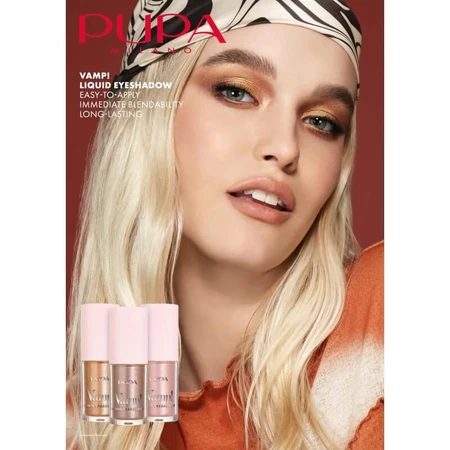 Pupa vamp! liquid eyeshadow - ombretto liquido n. 002 golden rose