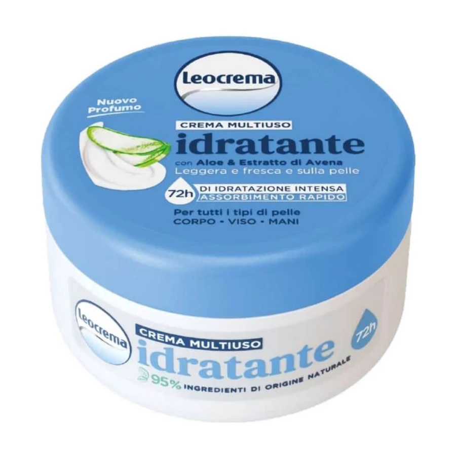 Leocrema Multi-Purpose Moisturizing Cream for the Body, Face, and Hands, 200 ml