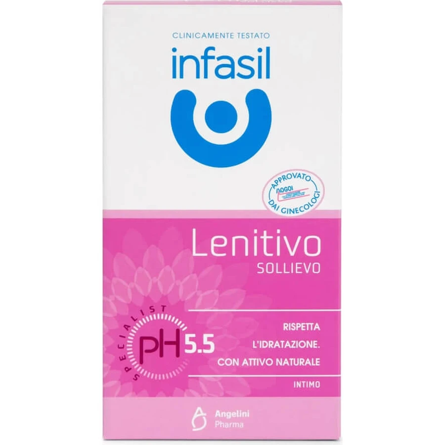 Infasil Soothing pH 5,5 - Gel limpiador íntimo hidratante, 200 ml