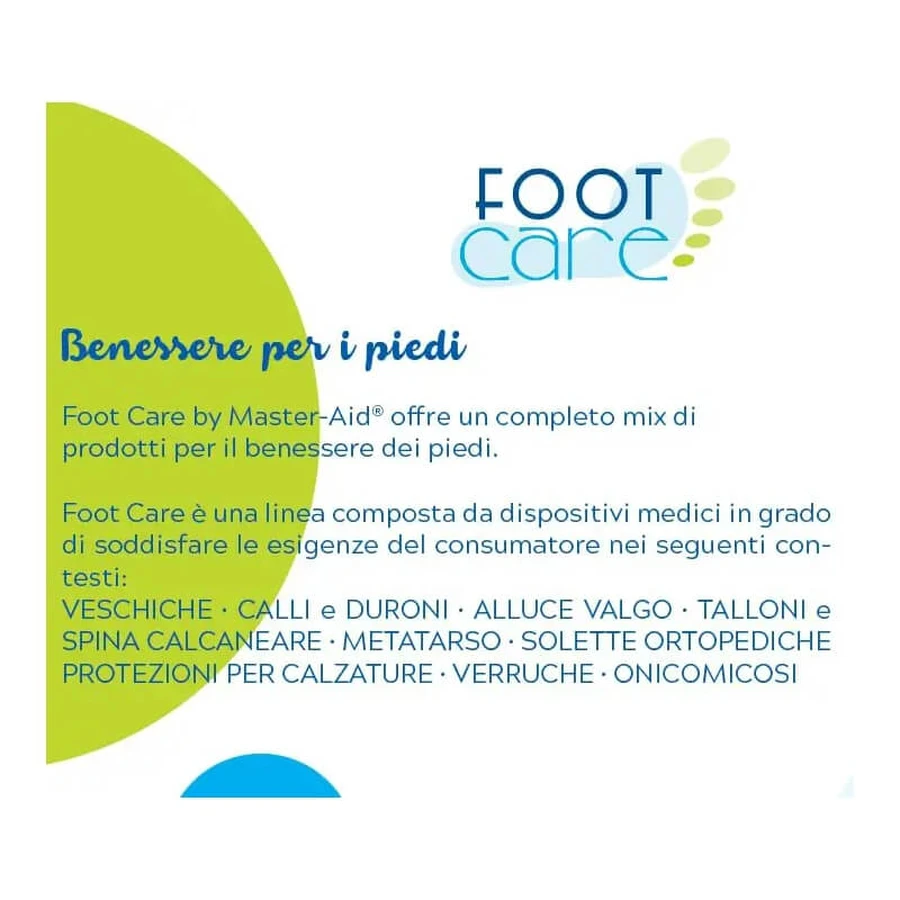 Master aid footcare - 2 protezioni metatarsali adesive in gel