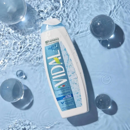 Vidal Hydra pure – gel de duș cu apă micelară, 500 ml