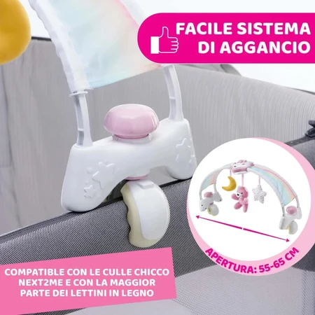 Chicco Rainbow Sky - Arche de lit rose