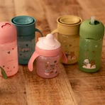 Suavinex My Family 360° Trinklernbecher ab 12 Monaten – 340 ml Trinklernbecher – Grün