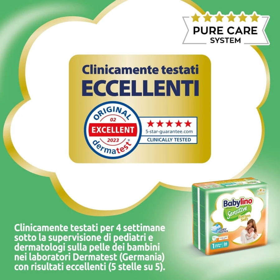 Babylino Sensitive - 26 couches pour nouveau-nés (2 à 5 kg)