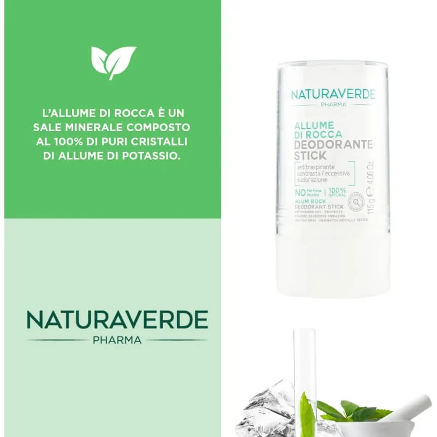 Naturaverde Alun de stâncă - deodorant stick 115 g