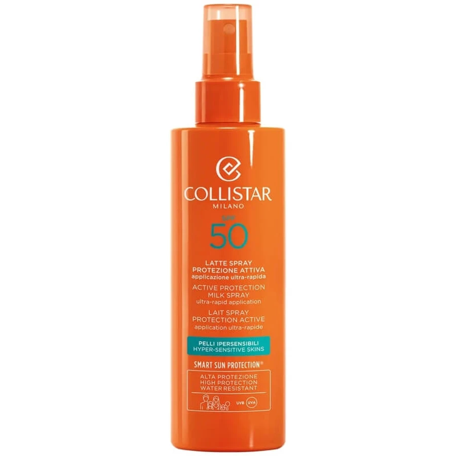Loción solar facial en spray Collistar SPF 50 para pieles hipersensibles con protección activa, 200 ml