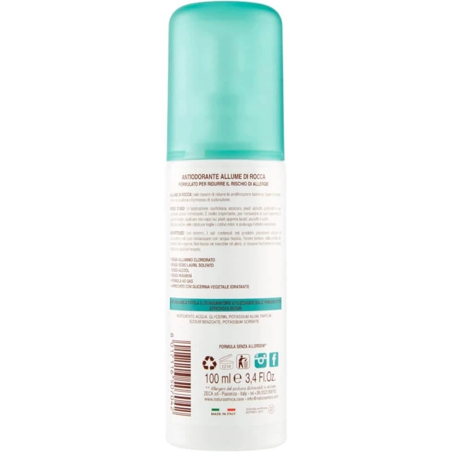 Natura amica Deodorante spray al mentolo per piedi e calzature 100 ml