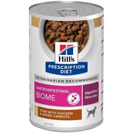 Hill's Prescription Diet Gastrointestinal Biome Kip & Groenten - Stoofpotje voor honden met maag- en darmklachten 354 gr