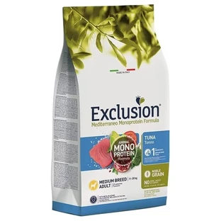 Exclusion Mediterraneo Single-Protein Thunfisch – Alleinfuttermittel für ausgewachsene mittelgroße Hunde, 3 kg