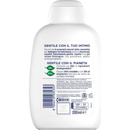 Neutro Roberts Delicato – gel de igienă intimă cu extract de mușețel, 200 ml