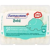 Limpiador de oídos para bebés Farmacotone con protector, 50 bastoncillos