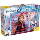 Lisciani Disney Frozen II: rompecabezas de 60 piezas a doble cara con una página para colorear en el reverso