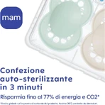 Mam Original night - 2 suzete din silicon 6m+ neutre - modele asortate