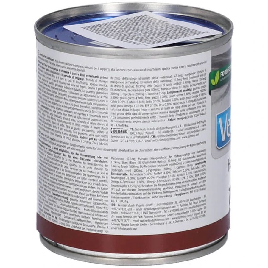 Farmina Vet Life Hepatic Pui – hrană dietetică completă pentru câini cu insuficiență hepatică, 300 g
