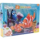 Lisciani Disney Nemo – puzzle maxi de 24 de piese, de podea, cu două fețe, cu partea din spate de colorat