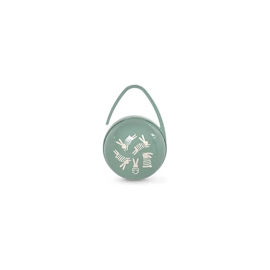 Portachupetes Suavinex - Estuche para 2 chupetes «Conejo verde»
