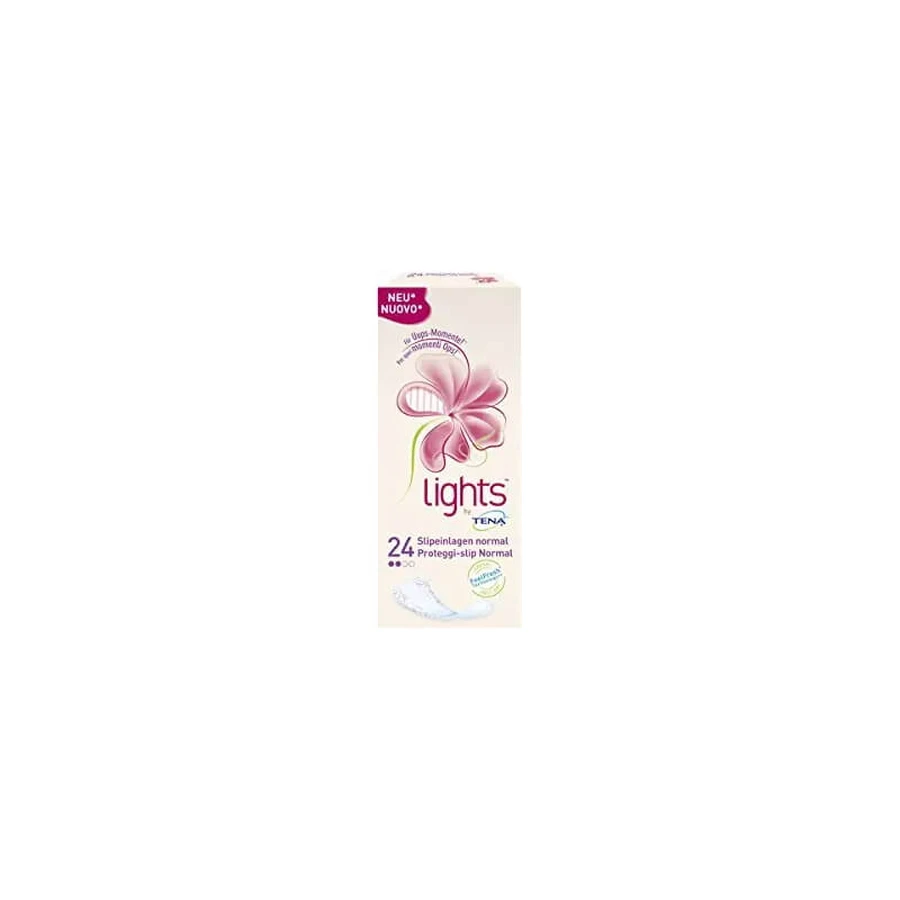 Tena Lights Sensitive – 24 de protecții pentru vagin de tip „normal”, pliate, pentru pierderi urinare