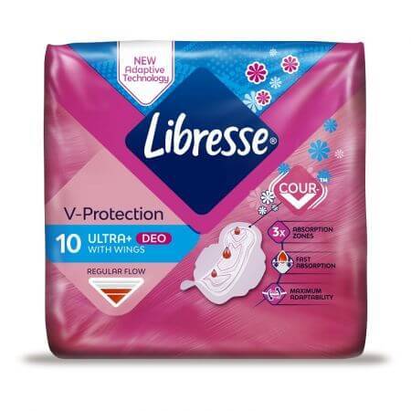 Absorbierendes Ultra Normal Deo Fresh, 10 Stück, Libresse