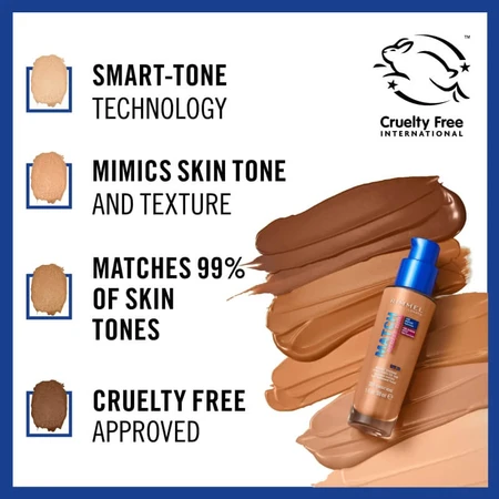 Rimmel Match Perfection - Fond de teint liquide SPF 20 - N° 200 Soft Beige