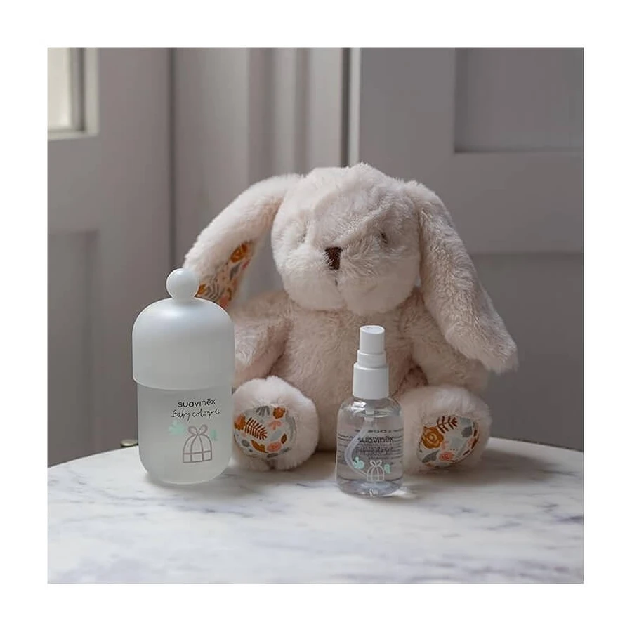 Suavinex gift baby colonia - baby cologne 100 ml + 50 ml da viaggio + peluche per bebè