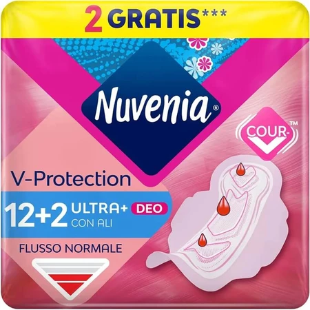 Nuvenia deo fresh – 14 tampoane ultra-subțiri cu aripioare