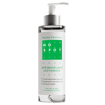 Agua micelar isotónica No Spot, 250 ml, Fiterman