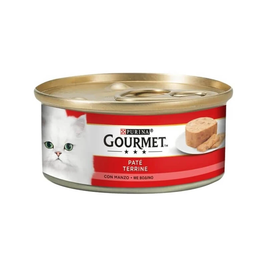 Purina Gourmet Beef – kompletna karma dla dorosłych kotów, 195 g: ceny i cechy