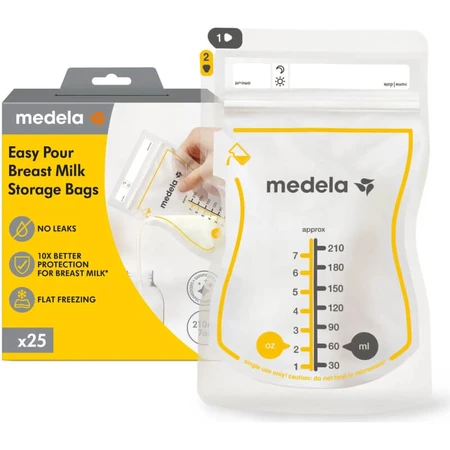 Medela Easy pour – 25 de pungi pentru păstrarea laptelui matern