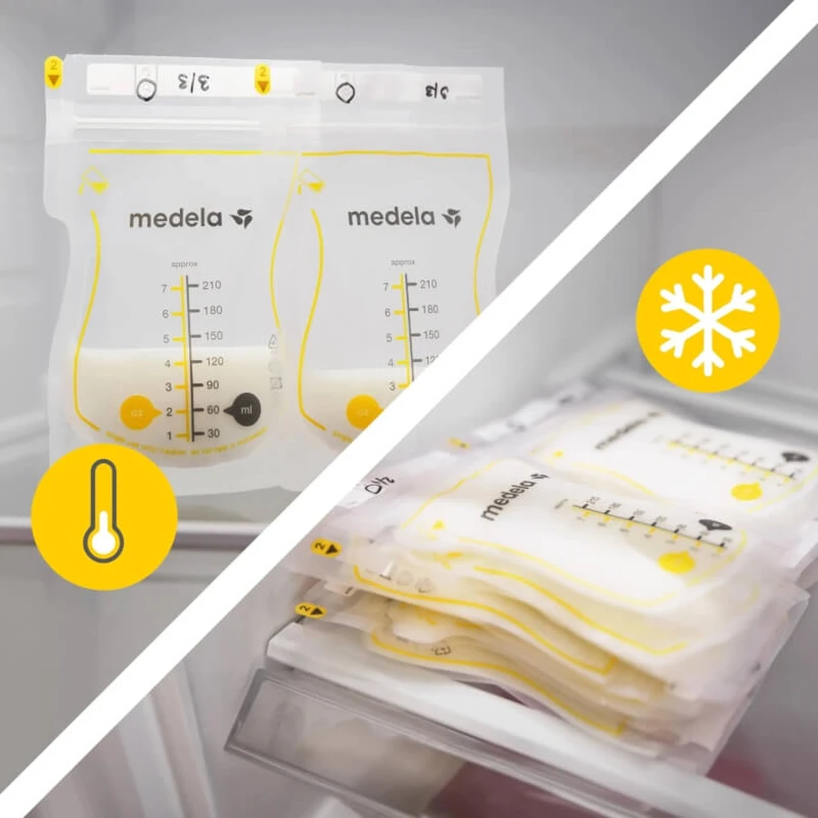 Medela Easy pour – 25 de pungi pentru păstrarea laptelui matern