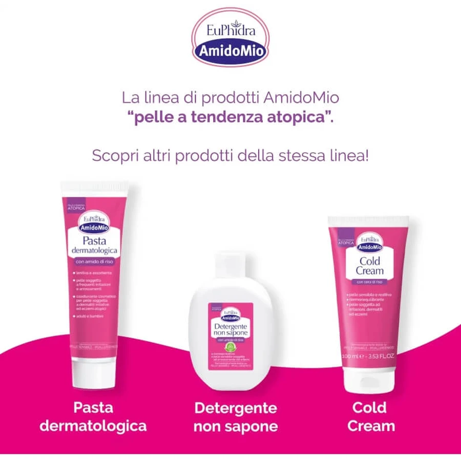 Euphidra bagno rinfrescante in polvere per neonato amidomio 125 g