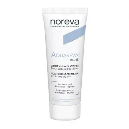 Noreva Aquareva Rijke Textuur Hydraterende Crème 24H, 40 ml