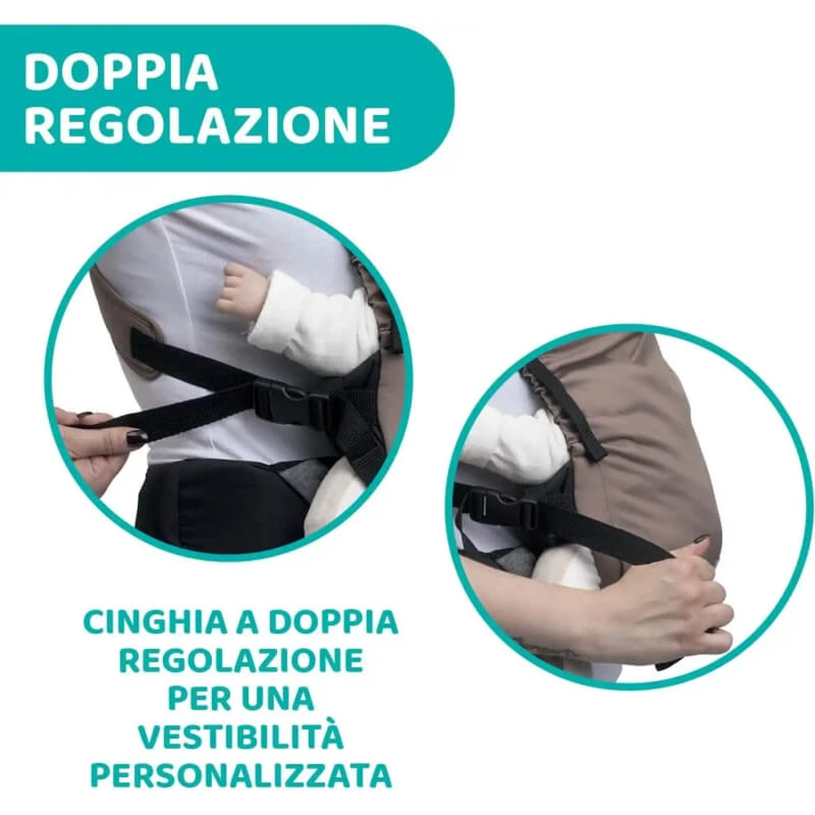 Chicco Skin Fit – marsupiu ergonomic pentru bebeluși – bej cald