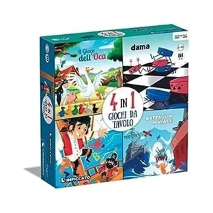 Clementoni 4 in 1 giochi da tavolo