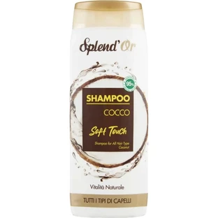 Splend lub Soft Touch – szampon kokosowy do wszystkich rodzajów włosów, 300 ml
