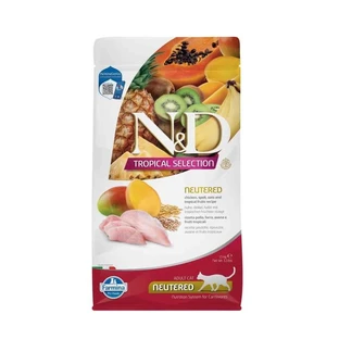 Farmina N&amp;d Cat Tropical Selection Neutered Chicken - Complete Food for Neutered Adult Cats, 1.5 kg