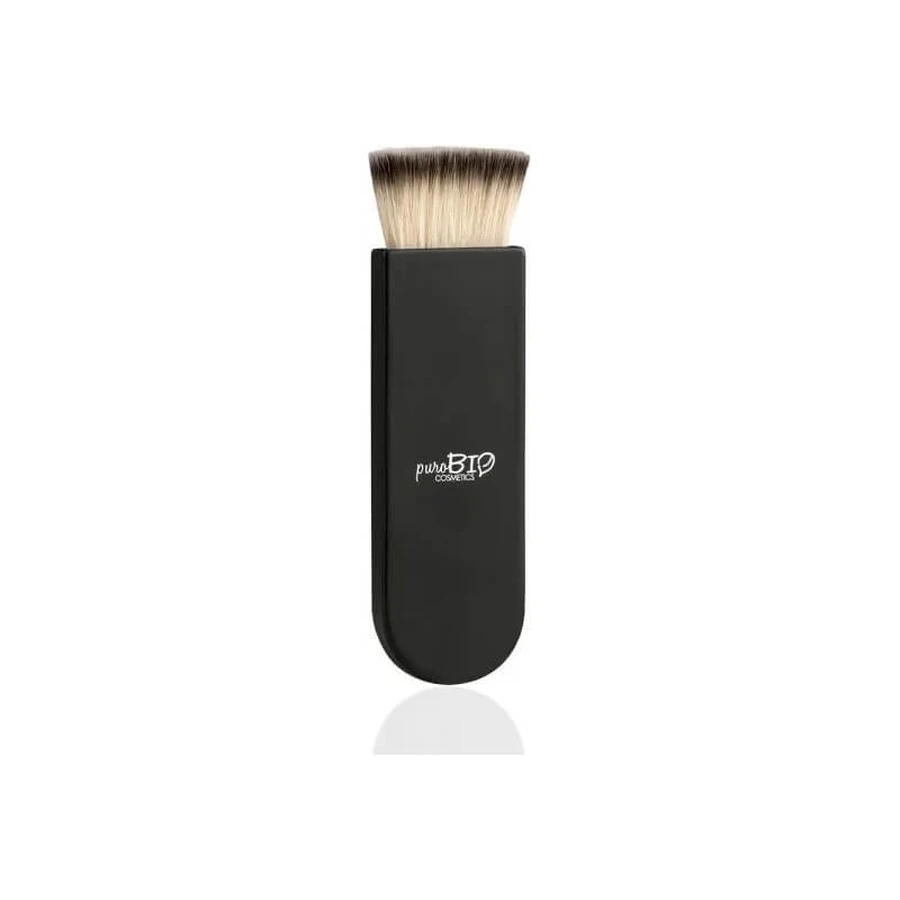 Pinceau contouring plat Purobio, en fibres synthétiques Dermocura, n° 12