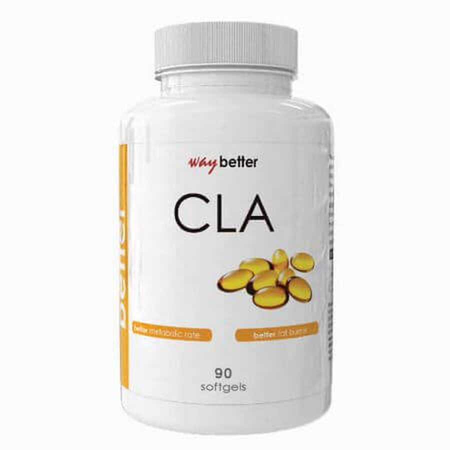 Better CLA 1000mg, 90 cápsulas, Way Better