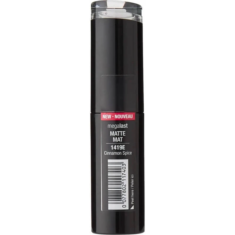 Wet n Wild Mega Last Matte Lip Color - Barra de labios semimate de larga duración - Cinnamon Spice