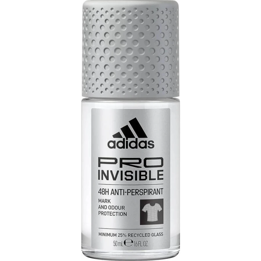 Adidas Pro Invisible voor heren - Antitranspirant-deodorant in roll-on, 50 ml