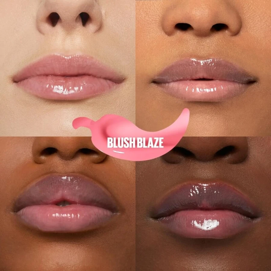 Maybelline Lifter Plump - Brillo de labios voluminizador n.º 001 Blush Blaze